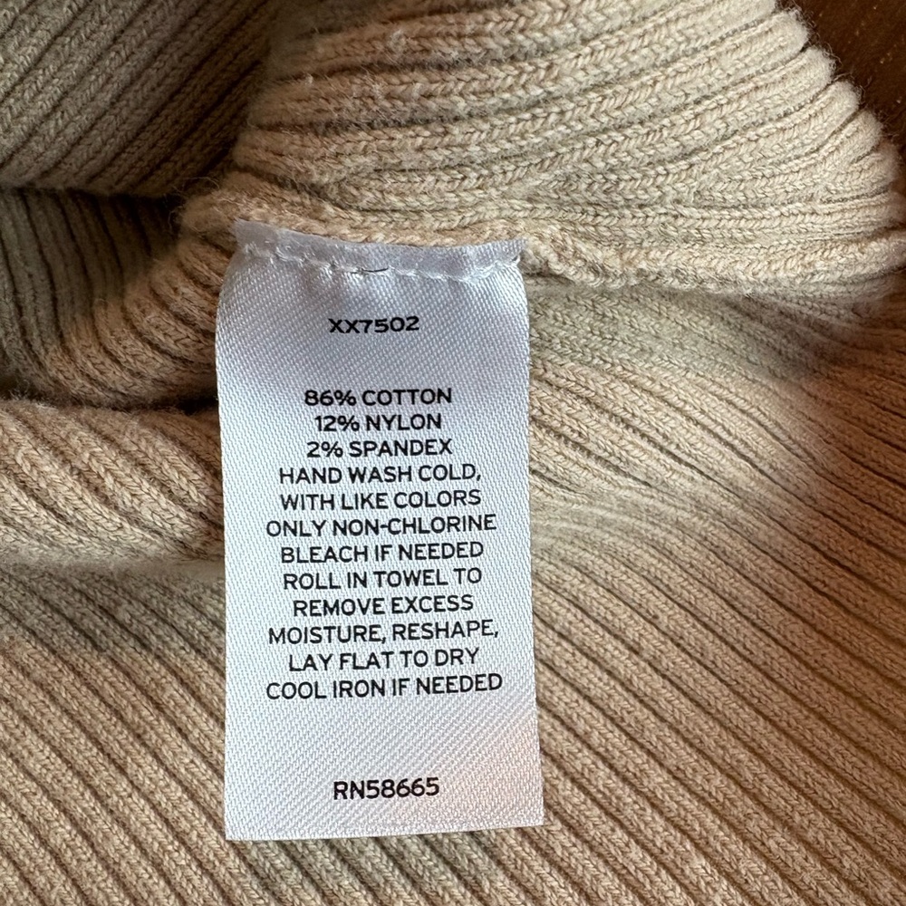 MELROSE AND MARKET Blouson Sleeve, 
Corset Sweater in Beige size M - Picture 5 of 5